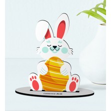 BK Kişiye Özel Paskalya Bayramı Ahşap Biblo Model-4