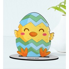 BK Kişiye Özel Paskalya Bayramı Ahşap Biblo Model-1