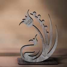 BK Kişiye Özel Isimli Lale Ahşap Biblo - 2