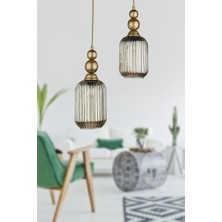 Begüsa Vamos 2.li Avize Eskitme Füme Cam