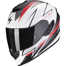 Scorpion Exo 1400 Evo Air Thelios Kapalı Motosiklet Kaskı (Beyaz / Kırmızı)