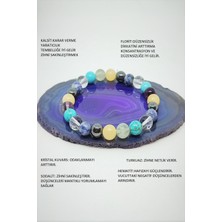 Bade Accessories Dehb Doğaltaş Bileklik (Kalsit, Florit, Hematit, Sodalit, Turkuaz, Kristal Kuvars)
