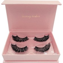 Vanmbo 2 Pairs El Yapımı Kullanımlık Kirpik 3D Uzun Şerit Lashes 02 (Yurt Dışından)