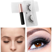 Vanmbo Eyeliner Manyetik Kirpikler Doğal Görünüm Black T04 Için Kullanımlık Lashes (Yurt Dışından)