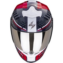 Scorpion Exo R1 Evo Air Victory Spor Motosiklet Kaskı (Kırmızı / Mavi / Sarı)