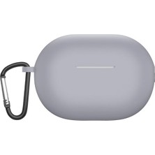 Case Street Huawei Freebuds Pro 2 Kılıf Mat Silikon Soft Kancalı Sf7 Gri