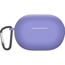 Case Street Huawei Freebuds Pro 2 Kılıf Mat Silikon Soft Kancalı Sf7 Lila