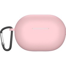 Case Street Huawei Freebuds Pro 2 Kılıf Mat Silikon Soft Kancalı Sf7 Pembe