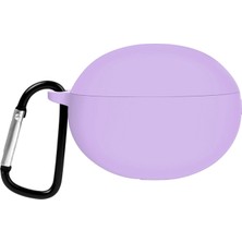 Case Street Huawei Freebuds 5i Kılıf Mat Silikon Soft Kancalı Sf7 Lila