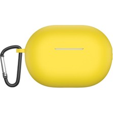 Case Street Huawei Freebuds Pro 2 Kılıf Mat Silikon Soft Kancalı Sf7 Sarı
