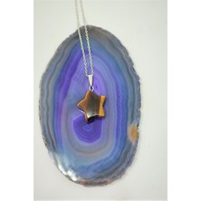 Bade Accessories Kaplangözü Yıldız Doğaltaş Kolye