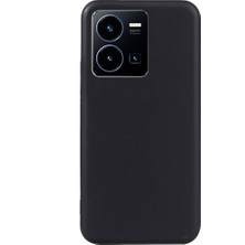 Smcase Vivo Y35 Kılıf Korumalı Premier Mat Silikon Siyah