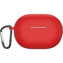 Case Street Huawei Freebuds Pro 2 Kılıf Mat Silikon Soft Kancalı Sf7 Kırmızı