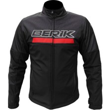 Berik Peace Softshell Korumalı Motosiklet Montu Siyah