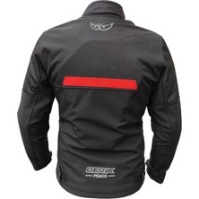 Berik Peace Softshell Korumalı Motosiklet Montu Siyah