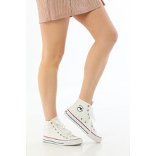 Alinda Everest Keten Bilek Boy Şeffaf Taban Günlük Spor Ayakkabı