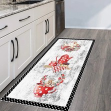 Rovigo Home Dijital Baskı Yıkanabilir Kaymaz Taban Mutfak Halısı RVG2108-SD768
