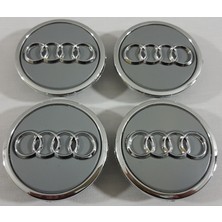 Audi Jant Göbeği 69MM / 58MM Gri 4 Adet, 4B0601170A , Audi Jant Kapağı 6.9cm