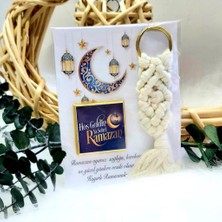 Hayaller Dükkanı 20 Adet Ramazan Si Çikolata ve Makrome Anahtarlık Hoşgeldin Ramazan Set Ramazan Süsleri