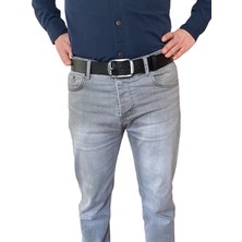 GoDeri Deri, Efsane Füme Oval Tokalı; Siyah, Kahverengi, Lacivert 3'lü Set Kemer 4 cm