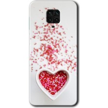 MRC İletişim Xiaomi Redmi Note 9 Pro Kılıf Hd Desen Baskılı Arka Kapak - Kalpli Şekerleme