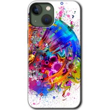 MRC İletişim Apple iPhone 13 Mini Kılıf Hd Desen Baskılı Arka Kapak - 4K Clock