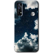 MRC İletişim Realme 7 Kılıf Hd Desen Baskılı Arka Kapak - Gece Gökyüzü