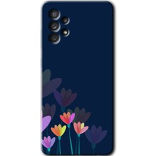 MRC İletişim Samsung Galaxy A73 Kılıf Hd Desen Baskılı Arka Kapak - Çizim Çiçekleri