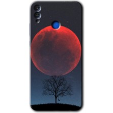 MRC İletişim Honor 8x Kılıf Hd Desen Baskılı Arka Kapak - Kanlı Ay
