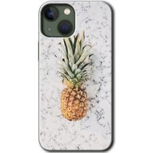 MRC İletişim Apple iPhone 13 Kılıf Hd Desen Baskılı Arka Kapak - Ananas