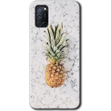 MRC İletişim Oppo A92 Kılıf Hd Desen Baskılı Arka Kapak - Ananas
