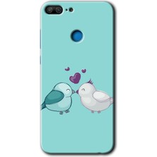 MRC İletişim Honor 9 Lite Kılıf Hd Desen Baskılı Arka Kapak - Mutlu Kuşlar