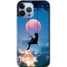 MRC İletişim Apple iPhone 13 Pro Max Kılıf Hd Desen Baskılı Arka Kapak - Yalnız Kadın