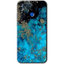 MRC İletişim Honor 8x Kılıf Hd Desen Baskılı Arka Kapak - Klas Mermer