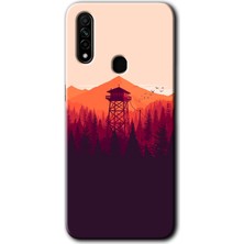 MRC İletişim Oppo A31 Kılıf Hd Desen Baskılı Arka Kapak - Gözlem Kulesi