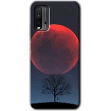 MRC İletişim Poco M3 Kılıf Hd Desen Baskılı Arka Kapak - Kanlı Ay