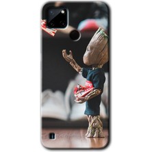 MRC İletişim Realme C21 Kılıf Hd Desen Baskılı Arka Kapak - I Am Groot