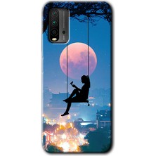 MRC İletişim Poco M3 Kılıf Hd Desen Baskılı Arka Kapak - Yalnız Kadın