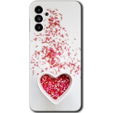 MRC İletişim Samsung Galaxy M23 Kılıf Hd Desen Baskılı Arka Kapak - Kalpli Şekerleme