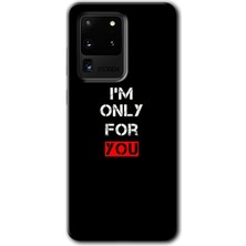 MRC İletişim Samsung Galaxy S20 Ultra Kılıf Hd Desen Baskılı Arka Kapak - For You