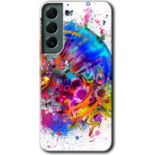 MRC İletişim Samsung Galaxy S22 Plus Kılıf Hd Desen Baskılı Arka Kapak - 4K Clock
