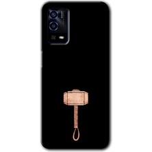 MRC İletişim Oppo A55 Kılıf Hd Desen Baskılı Arka Kapak - Thor Çekiç