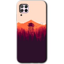 MRC İletişim Huawei P40 Lite Kılıf Hd Desen Baskılı Arka Kapak - Gözlem Kulesi