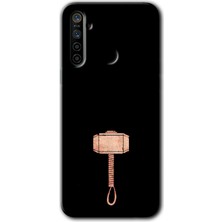MRC İletişim Realme 6i Kılıf Hd Desen Baskılı Arka Kapak - Thor Çekiç