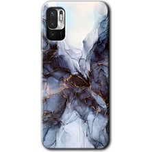 MRC İletişim Poco M3 Pro Kılıf Hd Desen Baskılı Arka Kapak - Otantik Mermer