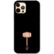 MRC İletişim Apple iPhone 12 Pro Max Kılıf Hd Desen Baskılı Arka Kapak - Thor Çekiç