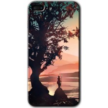 MRC İletişim Apple iPhone 8 Plus Kılıf Hd Desen Baskılı Arka Kapak - Yalnız Savaşcı