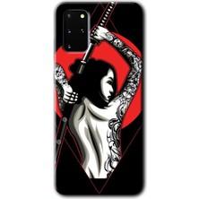 MRC İletişim Samsung Galaxy S20 Plus Kılıf Hd Desen Baskılı Arka Kapak - Samurai Girl