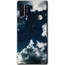 MRC İletişim Samsung Galaxy Note 10 Plus Kılıf Hd Desen Baskılı Arka Kapak - Gece Gökyüzü