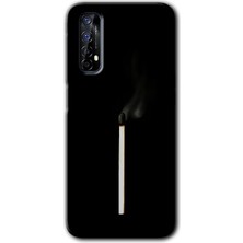MRC İletişim Realme 7 Kılıf Hd Desen Baskılı Arka Kapak - Sönmüş Kibrit